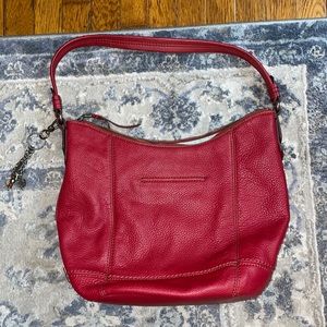 Burgundy/red leather purse